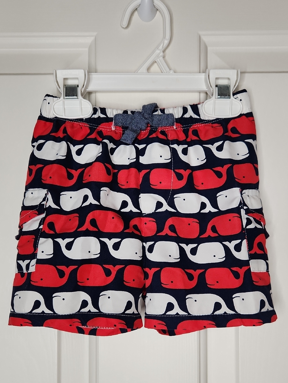 Mud Pie Baby Boys' Whale Swim Trunks Size 6-9 Months